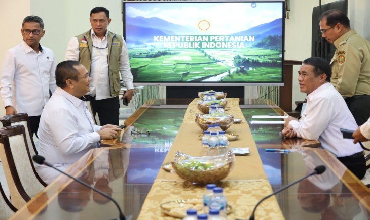 Kepala Bareskrim Polri Komjen Pol. Asep Safrudin menemui Mentan Andi Amran. (Foto: Kementan)
