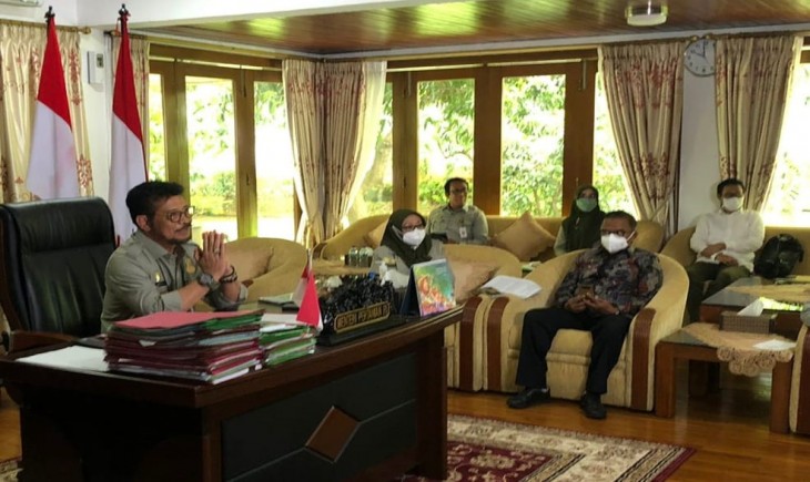 Foto : Menteri Pertanian Syahrul, Resmi Membuka Pelatihan Bagi Petani Milenial di Papua dan Papua Barat.