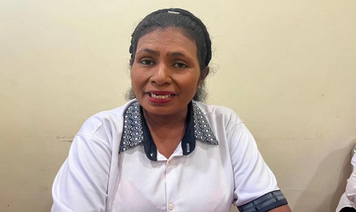 Kepala Bidang Kesehatan Hewan dan Kesehatan Masyarakat Veteriner, Adorsina Wompere. (Ajat Nicko)