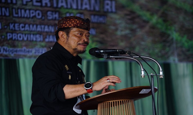 Foto : SYL Mengatakan Kementan Memiliki Banyak Jenis Program Irigasi.
