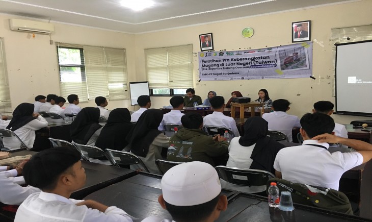 Pelatihan Pengayaan Bahasa Taiwan Dalam Persiapan Magang di Luar Negeri ke Taiwan. (Foto: Dok. Kementan)