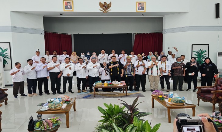 Kunjungan Tim Inspektorat Jenderal Kementerian Pertanian di SMK-PP Negeri Banjarbaru. (Dok. Kementan)