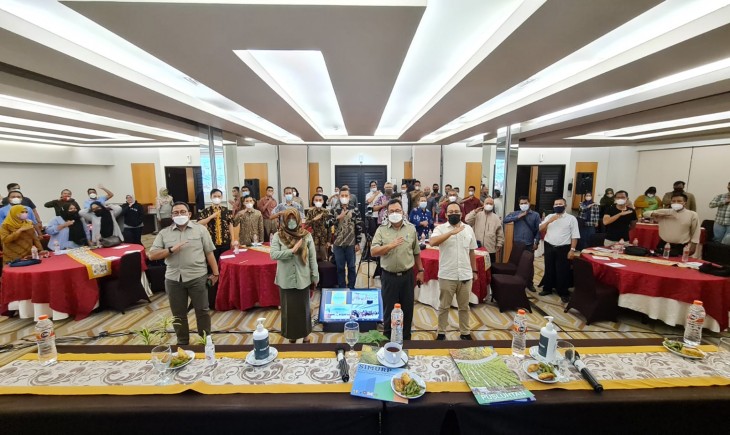 Foto : Bimtek Multimedia dan Media Informasi bagi Penyuluh Pertanian serta Pengembangan Kelembagaan Ekonomi Petani (KEP) di Lokasi IPDMIP Tahun 2022 di Serpong.