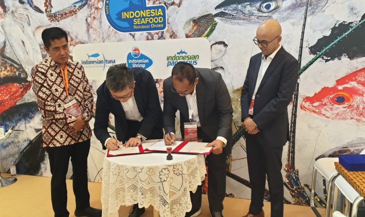 KKP saat menghadiri World Seafood Shanghai (kkp.go.id)
