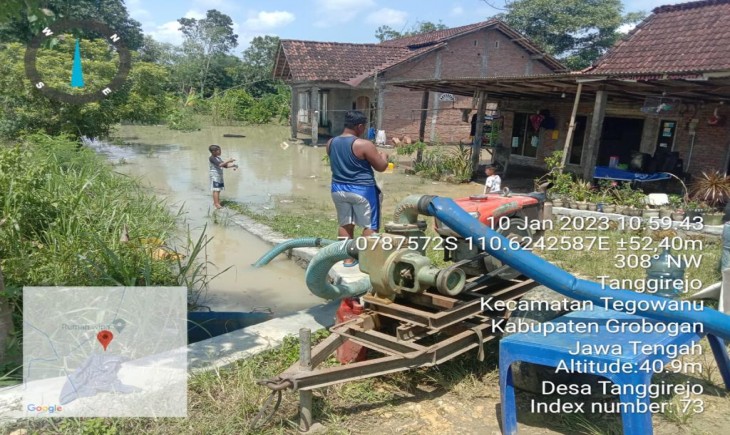 Foto : Lahan Pertanian di Provinsi Jawa Tengah umumnya dilanda banjir sejak akhir Desember 2022.