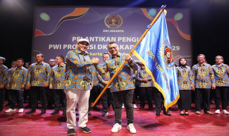 Pelantikan pengurus Persatuan Wartawan Indonesia periode 2024-2029. (Istimewa)