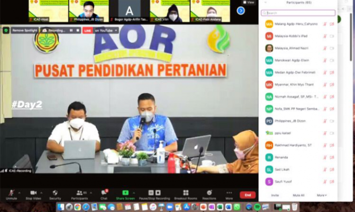 Foto : Petani Milenial Indonesia Mendapat Kepercayaan Mengikuti Online Workshop on Promoting Engagement of Young Generations in Agricultural Entrepreneurship.