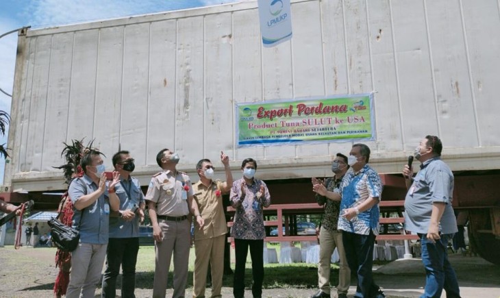Foto : Ekspor Olehan Tuna Beku Ke Amerika. Sumber : kkp.go.id