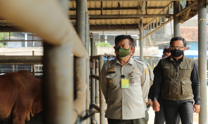 Foto : Mentan SYL Saat Di Dampingi Walkot Bagor, Bima Arya.