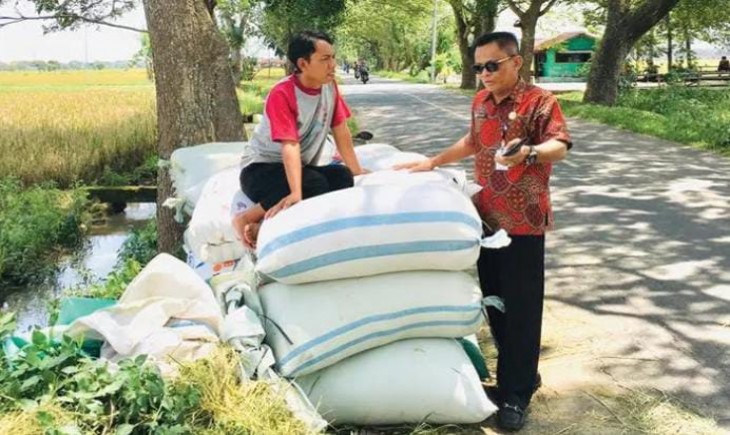 Gabah hasil panen petani di Kabupaten Sukoharjo (Radarsolo)