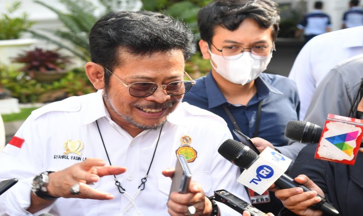 Foto :  Menteri Pertanian (Mentan) Syahrul Yasin Limpo .
