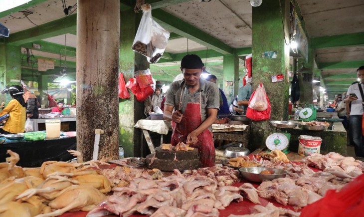 Suasana pasar di Bangka Belitung. (Foto : dok. Pemprov Babel)