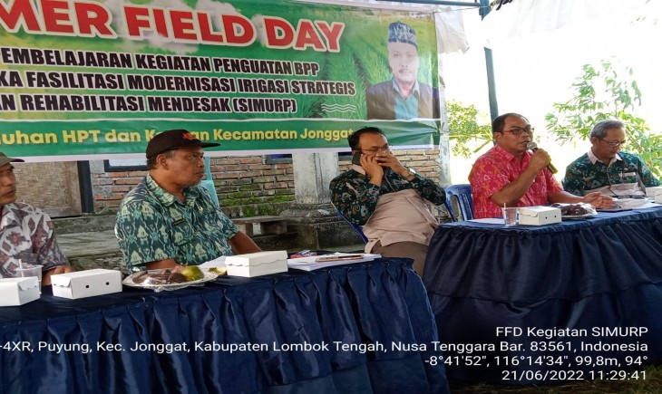 Foto : Kegiatan Hari Temu Lapangan Petani (Farmer’s Field Day).