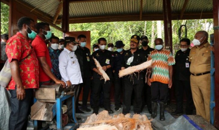 Foto : Kementerian Pertanian Dorong Lahan Hutan Sagu Menjadi Kawasan Agrowisata Di Sorong, Papua Barat.