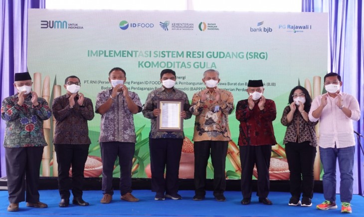Foto :  Implementasi Sistem Resi Gudang (SRG) Komoditas Gula, di Malang.