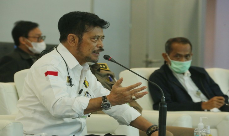 Foto : Pertemuan Koordinasi Serap Gabah Mentan SYL Bersama Kepala Dinas Pertanian Provinsi dan Kabupaten se Indonesia.