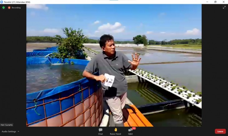 Foto : Kementan Gelar Webinar On The Spot, di Lokasi Pertanaman.