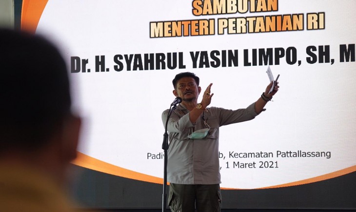 Foto : Menteri Pertanian Syahrul Yasin Limpo.