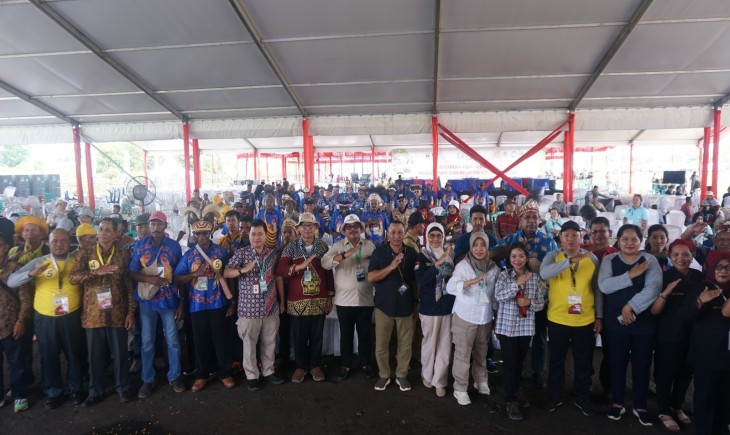 PENAS XVI tahun 2023 berlangsung selama 6 (enam) hari pada tanggal 10-15 Juni 2023 di Lapangan Udara Sutan Sjahrir, Kota Padang, Subar. (Foto : Dok. Kementan)