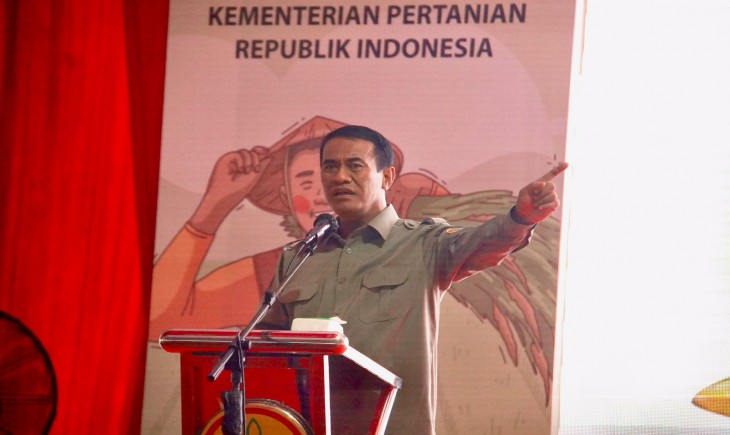 Foto : Menteri Pertanian, Amran Sulaiman, mengajak para insan pertanian untuk melanjutkan swasbada pangan seperti yang pernah dilakukan tahun 2019-2020.