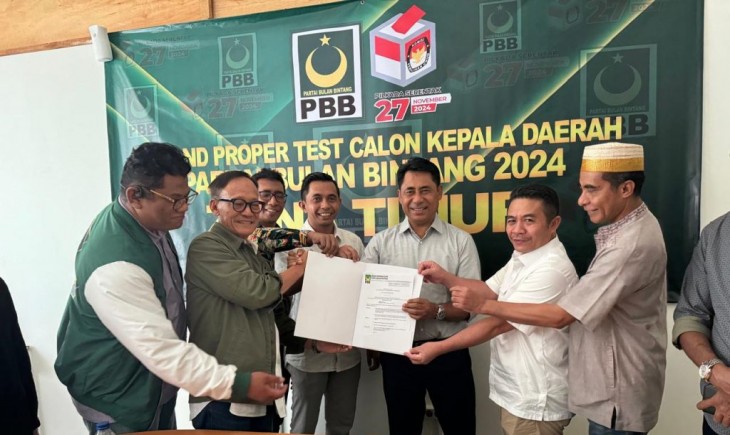 Partai Bulan Bintang (PBB) DPC Halmahera Timur (Haltim) menyatakan dukungan mereka untuk Bupati Haltim, Ubaid Yakub. (Foto: Dok. Bupati Haltim)