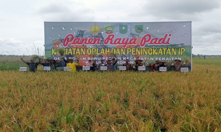/anen raya di Desa Rokan Baru Pesisir, Kec. Pekaitan, Kab. Rohil, Sabtu (16/11/2024). (Foto: dok. Kementan)