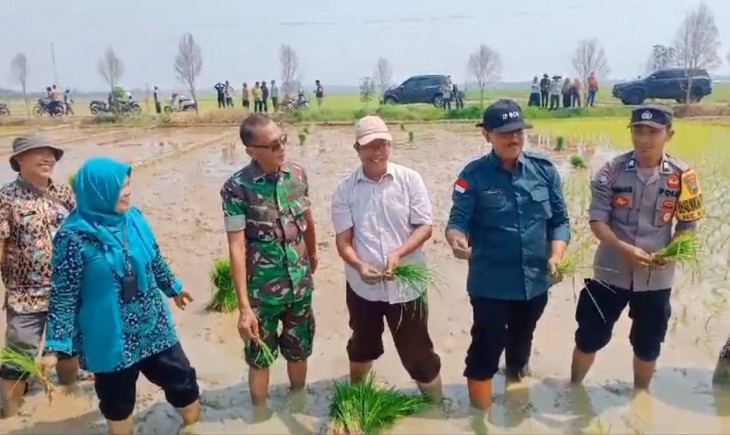 Kementan Suwandi menggelar Kunjungan Kerja ke Kecamatan Kesesi, Kabupaten Pekalongan, Jawa Timur, Jumat (17.5). (Foto: Dok. Kementan)