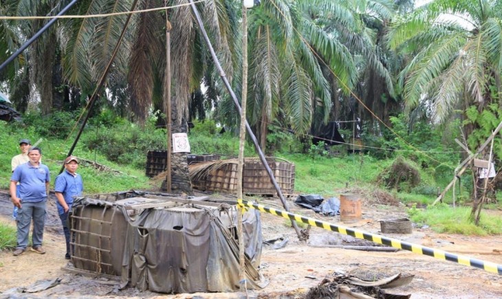 Salah satu sumur pengeboran minyak di Kabupaten Musi Banyuasin, Sumatera Selatan. (Foto : Dinsos Pemprov Sumsel)