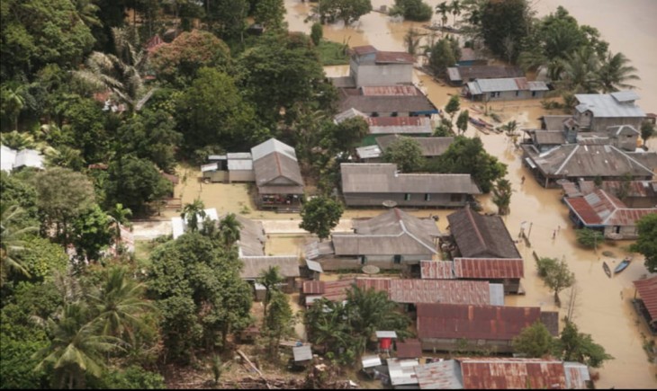 Kondisi banjir di Kabupaten Lamandau, Oktober 2022 (Foto : Dok SOB/MMC Kalteng)