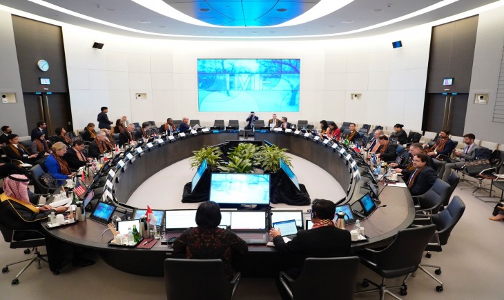 Foto : Para Menteri Keuangan dan Menteri Pertanian Negara - Negara G20 yang hadir pada Joint Finance and Agriculture Ministers’ Meeting (JFAMM) G20 di Washington DC.
