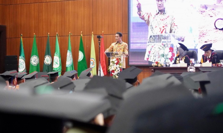 Foto : Wisuda Nasional Politeknik Pembangunan Pertanian (Polbangtan) dan Politeknik Enjiniring Pertanian Indonesia (PEPI) Kamis 29 Agustus 2024 di Auditorium PEPI.