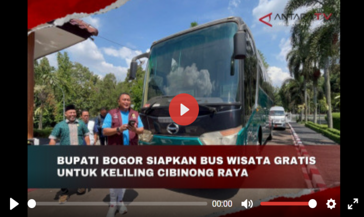 Foto: Bupati Bogor Siapkan Bus Wisata Gratis Untuk Keliling Cibinong Raya.