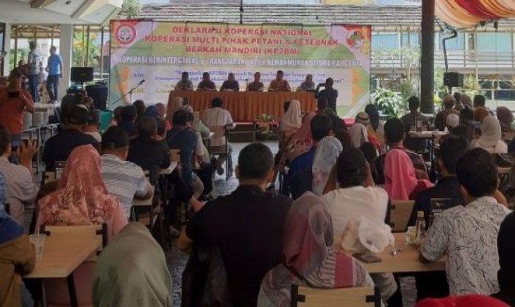 Para peternak lebah hadir dalam kegiatan deklarasi koperasi nasional (TribunJabar.com)