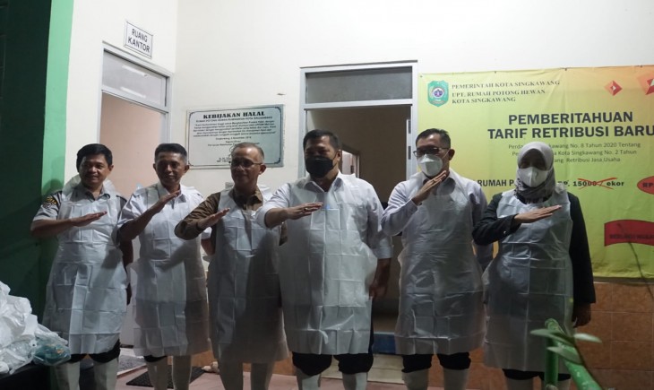 Foto : Irjen Kementan Kunjungi Rumah Pemotongan Hewan (RPH).