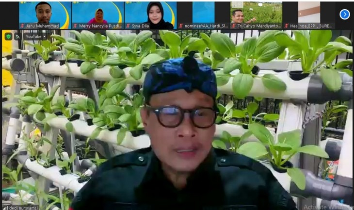 Foto : Acara Milenial Agriculture Forum (MAF), Sabtu 25 Mei 2024 dalam ruang virtual zoom.