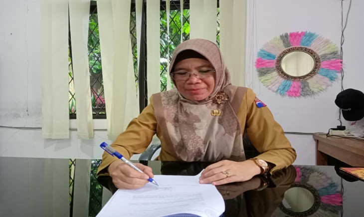 Drh. Anizar, MM, Kepala Bidang Peternakan DKPP kota Bogor, menegaskan untuk berjualan hewan kurban di kota Bogor harus bebas penyakit. (Foto : Ajat Nicko/PanganNews.id)